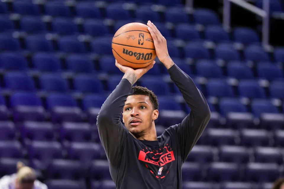 Feb 26, 2026; Orlando, Florida, USA; Houston Rockets forward Jabari Smith Jr. (10) warms up before the game against the Orlando Magic at Kia Center. Mandatory Credit: Mike Watters-Imagn Images