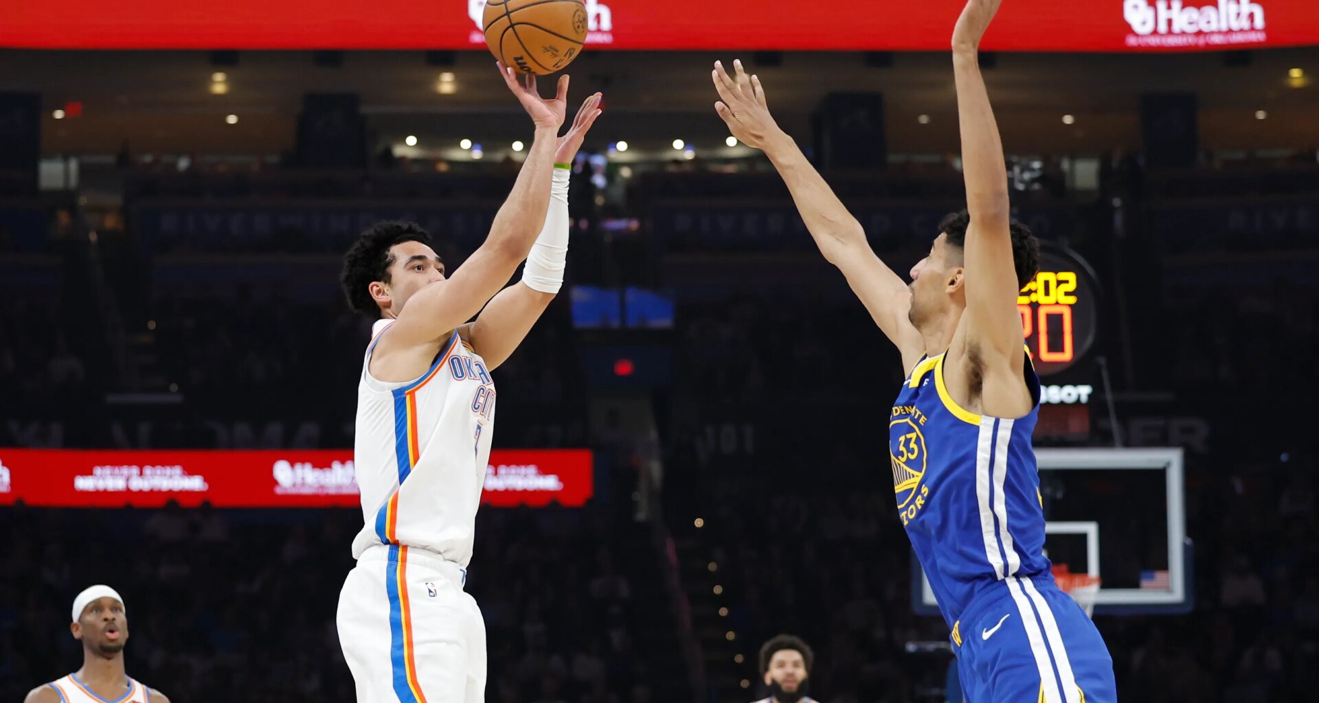 OKC Thunder happy to see Malevy Leons succeed on Warriors