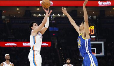 OKC Thunder happy to see Malevy Leons succeed on Warriors