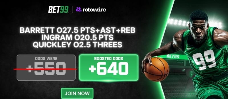 BET99 Boosted Parlay: Toronto Raptors vs. Houston Rockets (March 10, 2026)