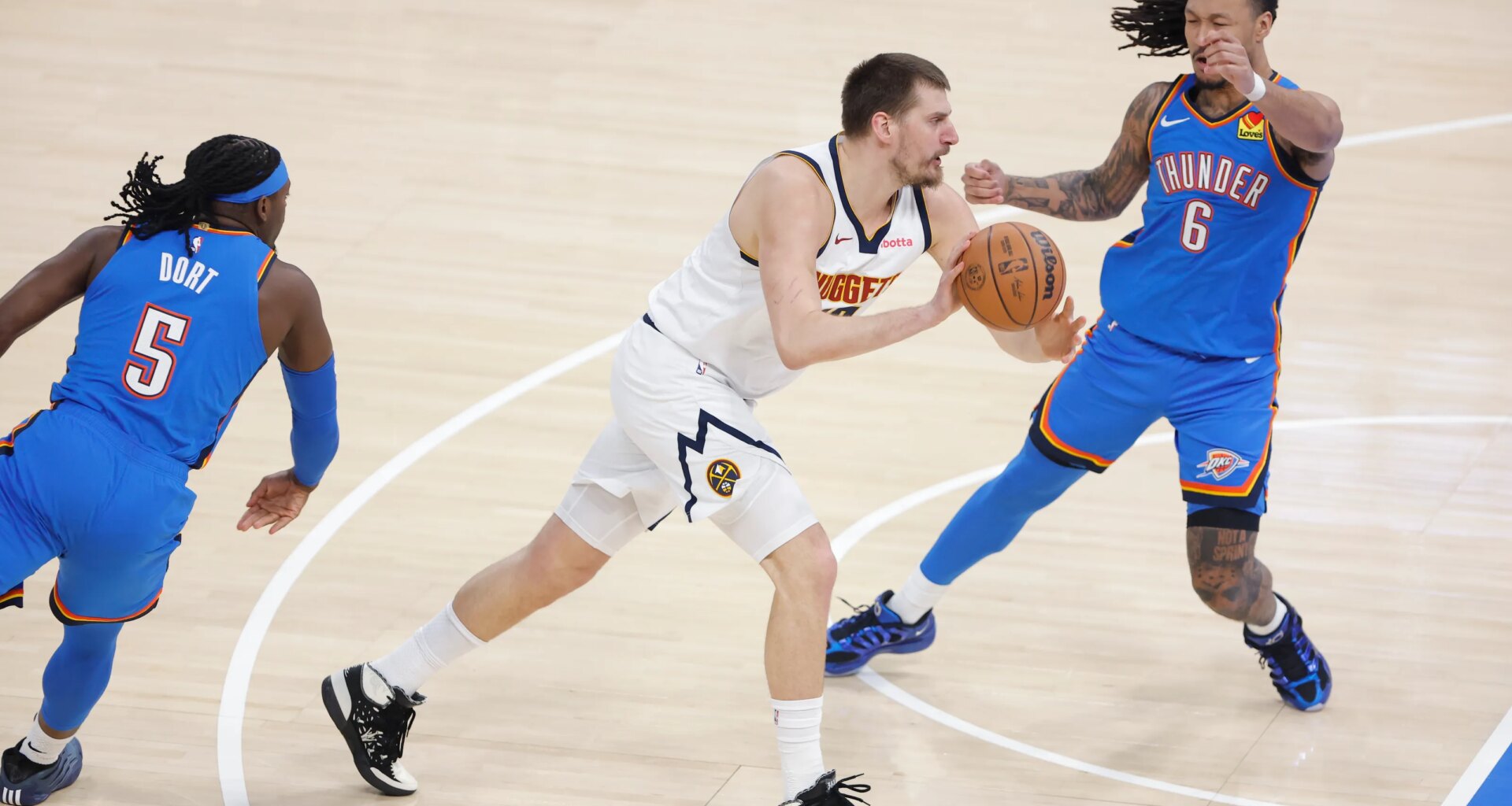 Lu Dort apologizes for 2nd flagrant foul on Nikola Jokic