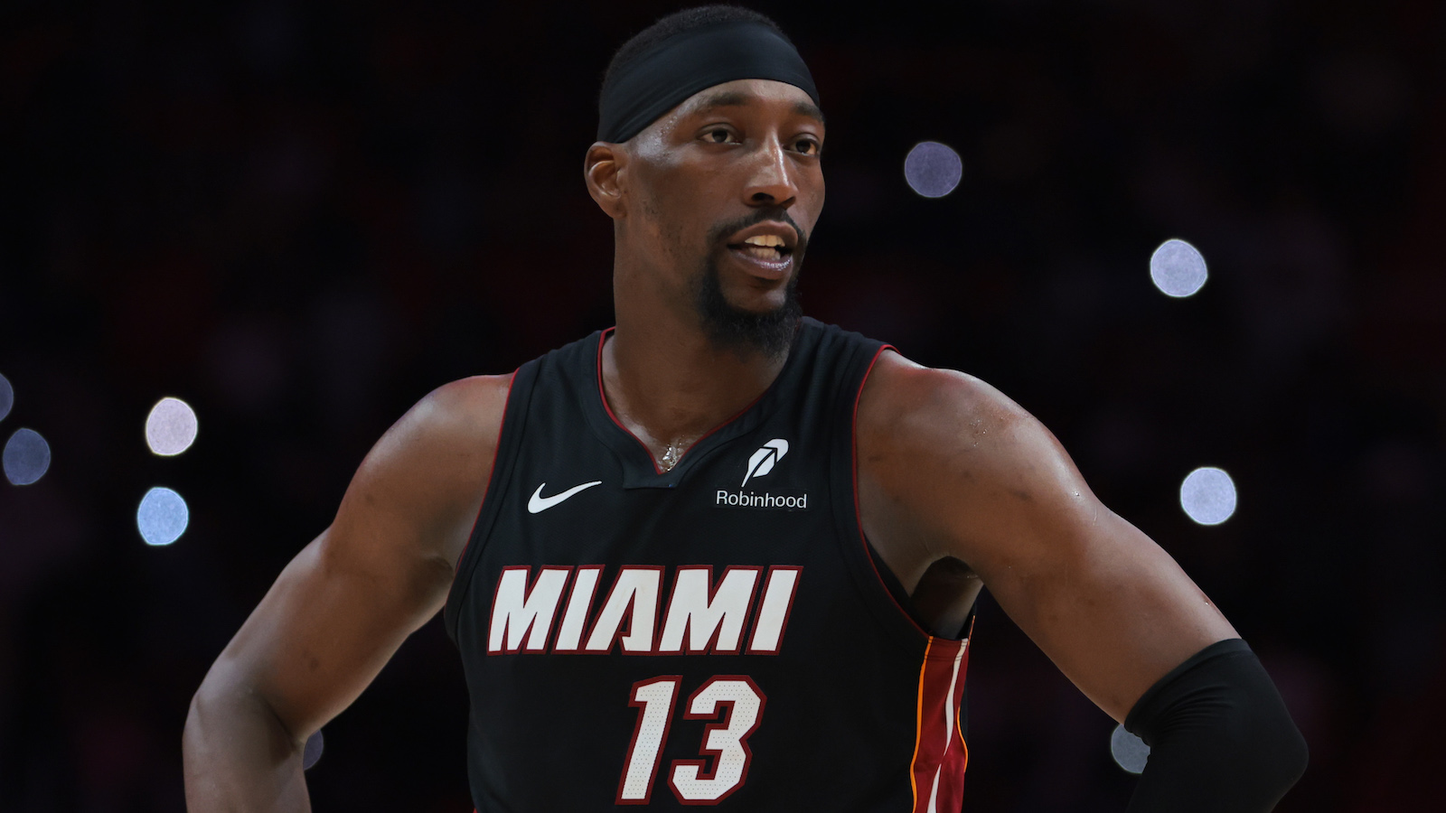 Bam Adebayo in a Heat uniform