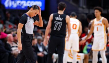NBA referee Sha'Rae Mitchell suffers head injury in Hawks-Nets game