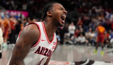 Jaden Bradley's last-second jumper lifts No. 2 Arizona past No. 7 Iowa St 82-80 in Big 12 thriller