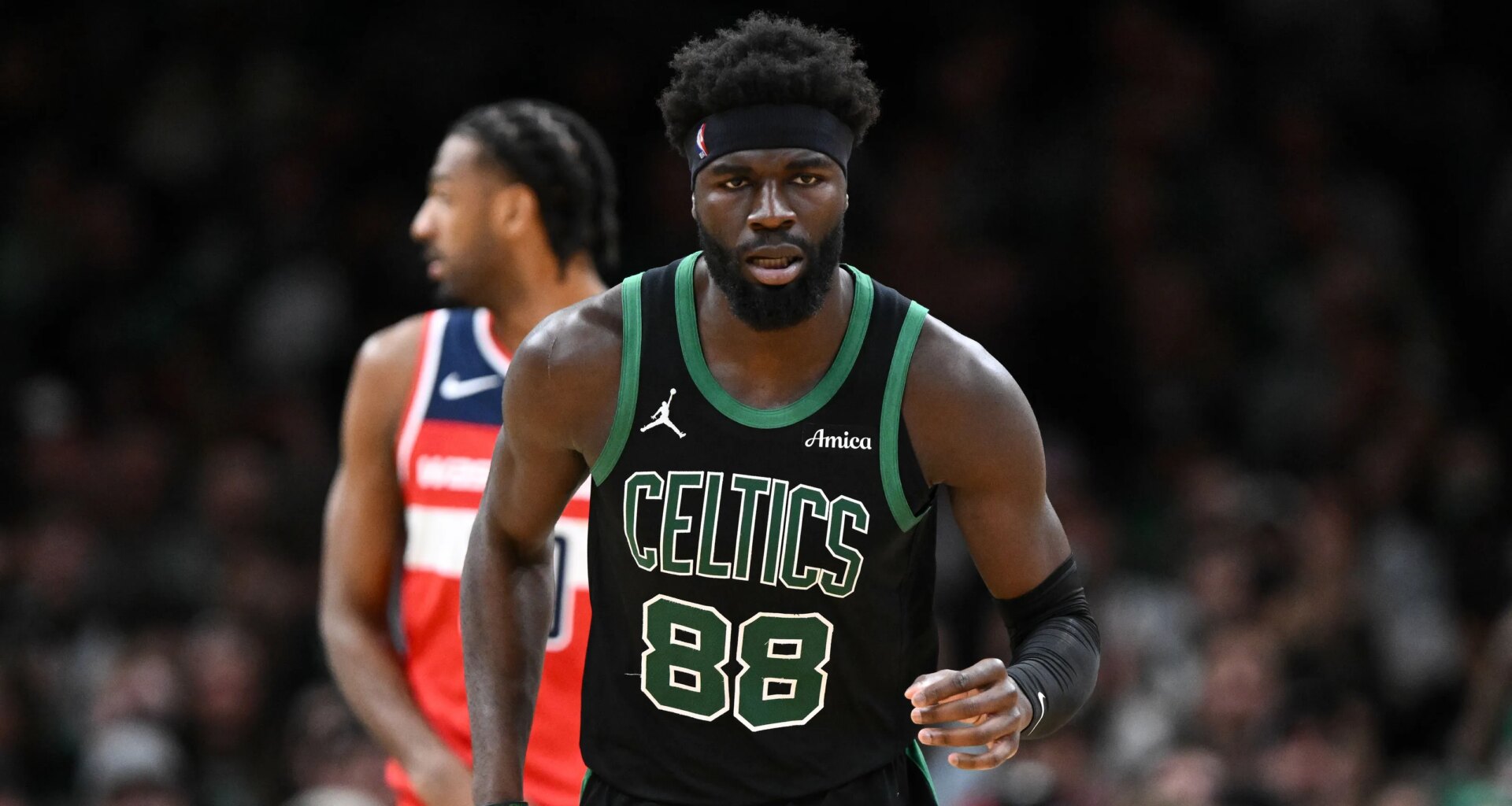 Celtics survive late push from lowly Wizards, win 111-100 (PHOTOS)