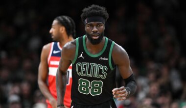 Celtics survive late push from lowly Wizards, win 111-100 (PHOTOS)