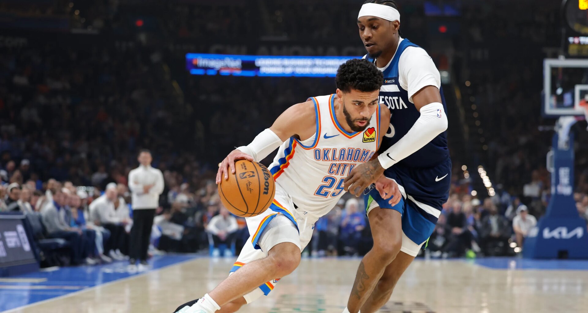 Why Ajay Mitchell started in OKC's last 2 wins over Celtics, Timberwolves