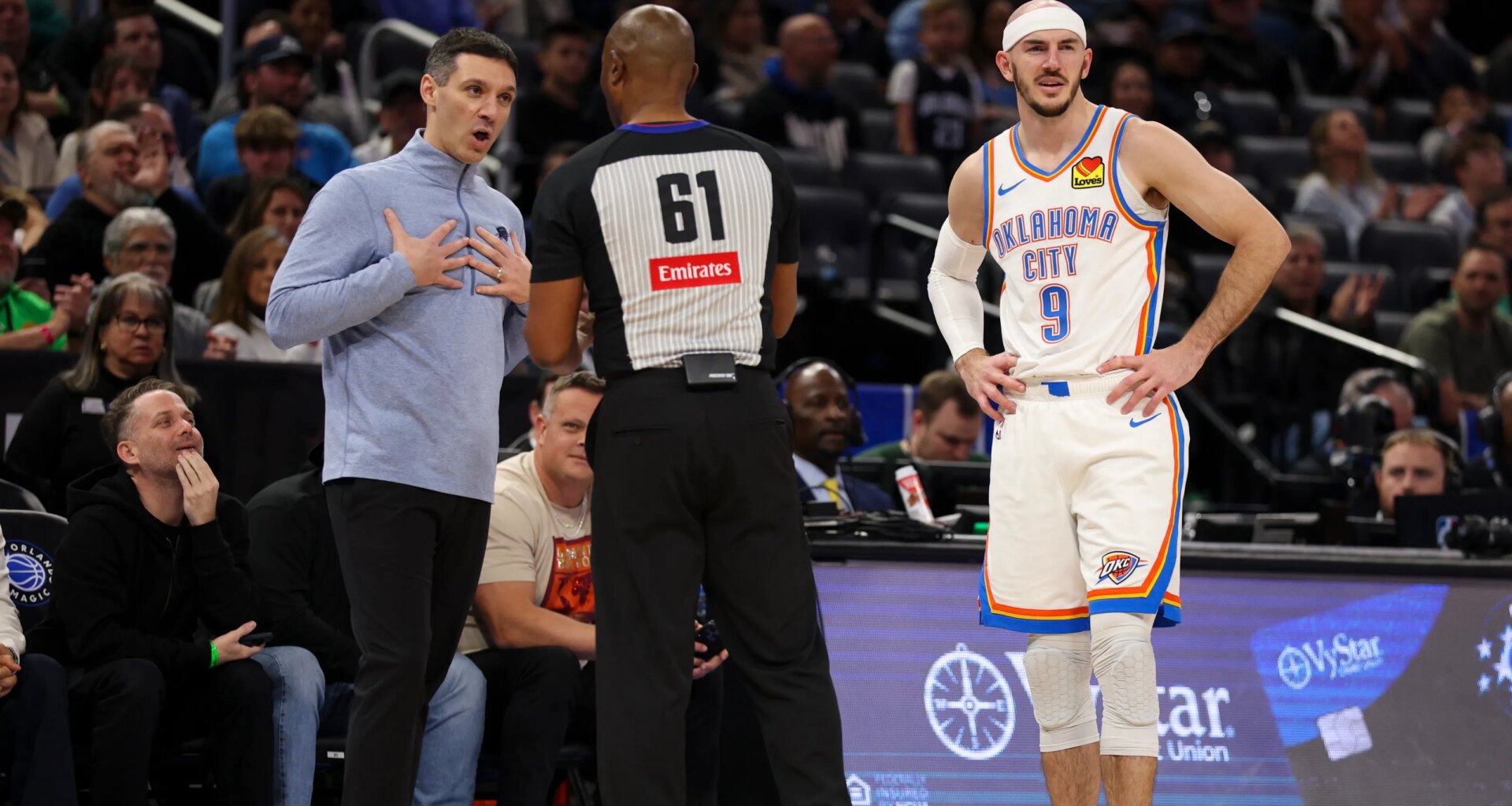 Alex Caruso explains viral shoe moment in OKC's win over Magic