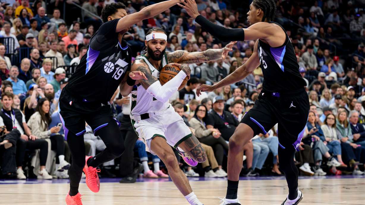 Ace Bailey has 7 3-pointers as Jazz crush Bucks 128-96 to snap 4-game losing streak