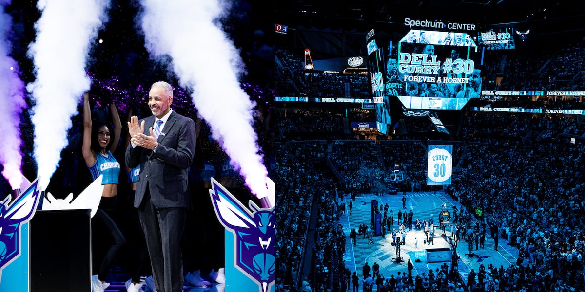 Hornets retire Dell Curry’s No. 30 jersey during halftime ceremony in Charlotte