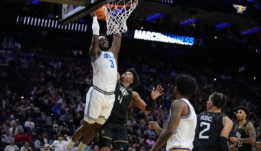 UCLA overcomes broken tooth and stubborn UCF 75-71 to advance in the NCAA Tournament