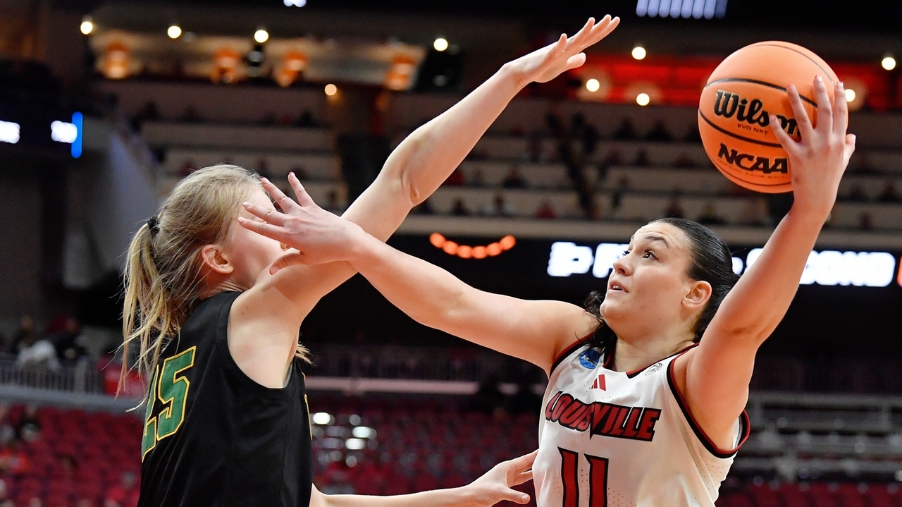 Louisville pulls away for a 72-52 win over Vermont in 1st round of women's NCAA Tournament