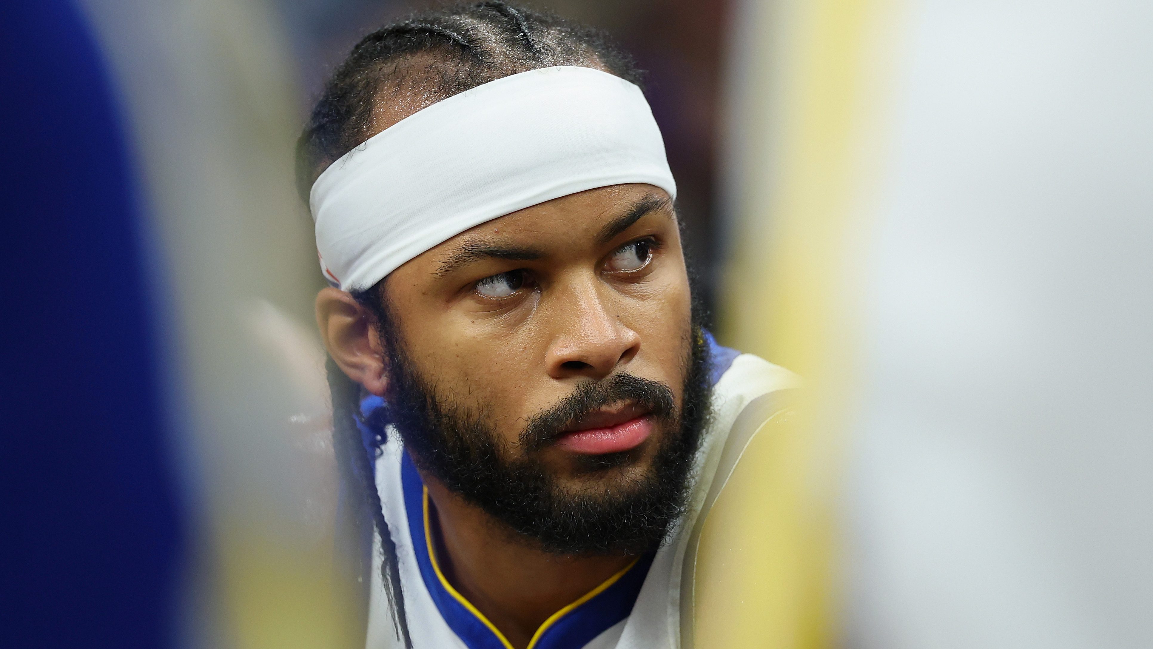 Moses Moody #4 of the Golden State Warriors