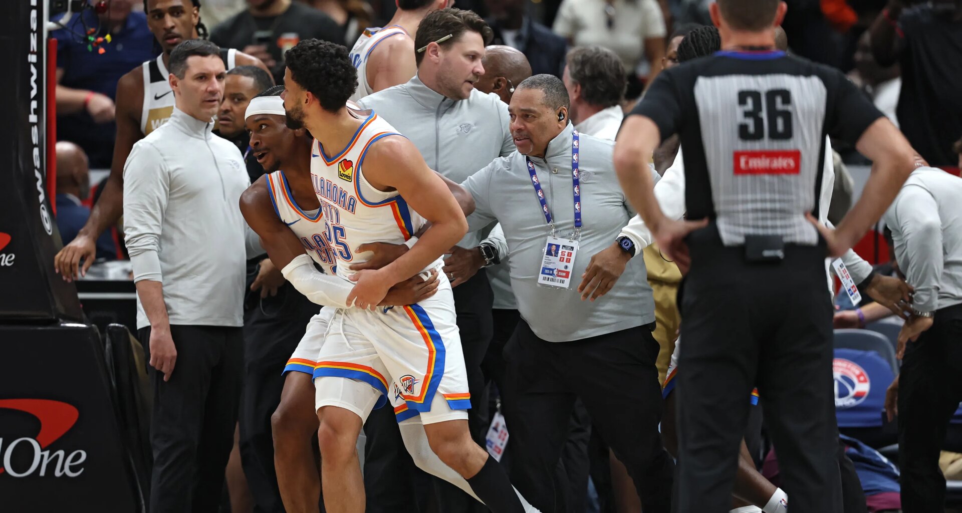 NBA Twitter reacts to Thunder-Wizards fight