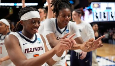 Illinois beats Colorado for 1st round win as youngest team in women's NCAA Tournament