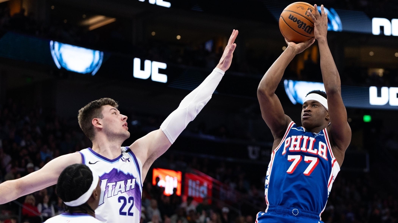Edgecombe's double-double helps 76ers down Jazz 126-116