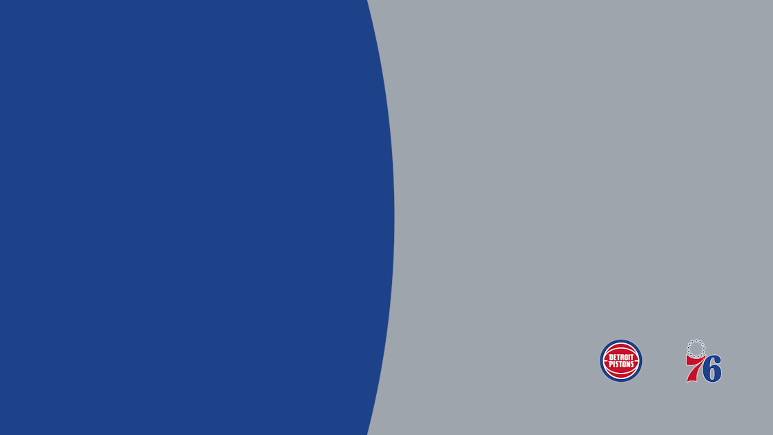 Watch Detroit Pistons at Philadelphia 76ers (Free Trial)