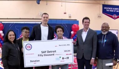 Pistons’ Duncan Robinson shares personal story while supporting Detroit youth mental health