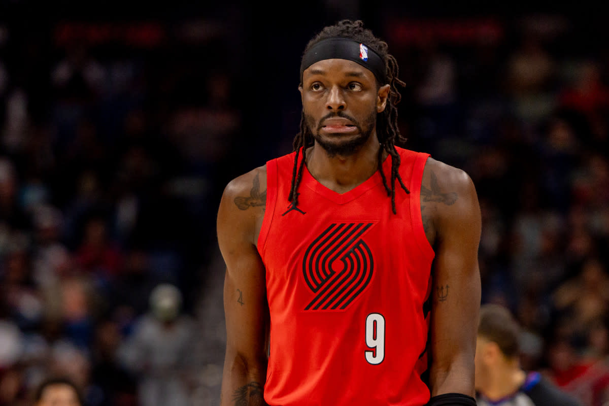 Portland Trail Blazers forward Jerami Grant (9)Stephen Lew-Imagn Images