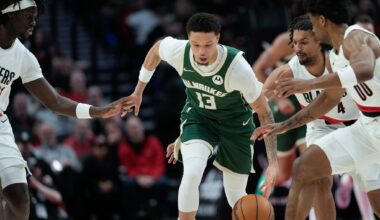 Henderson has 30 and the Trail Blazers rout the fading Bucks 130-99