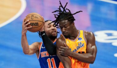 Knicks' 7-game winning streak snapped by Hornets