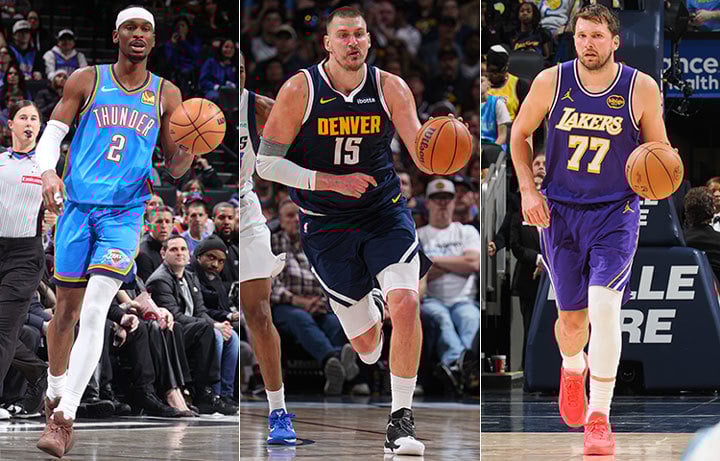 Shai Gigleous-Alexander, Nikola Jokić, Luka Dončić