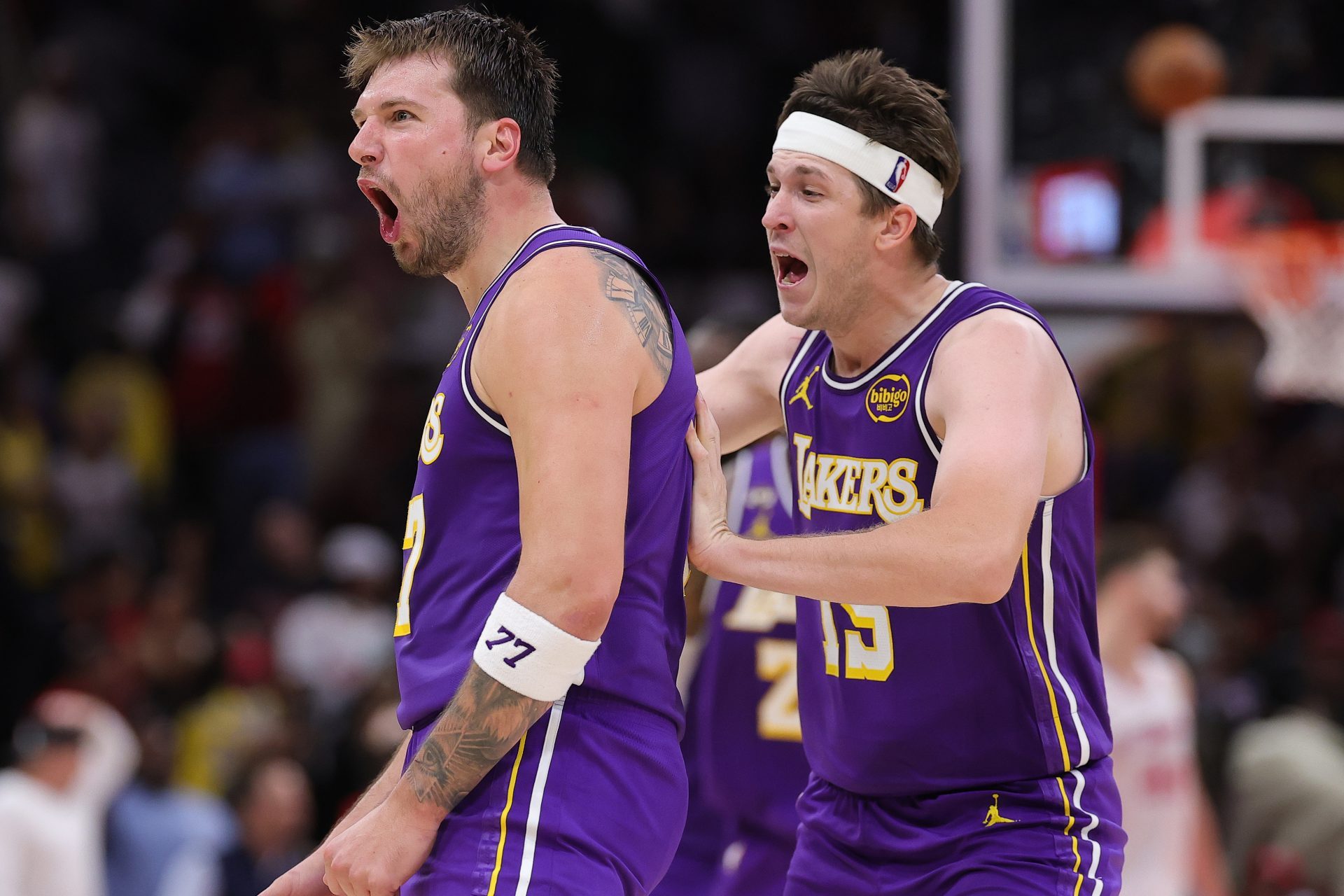 Luka Doncic, Austin Reaves, Lakers