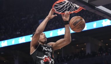 Swiss Army Scottie Barnes does it all for Raptors with 27th double-double of season