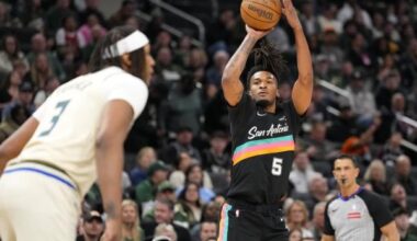 Stephon Castle posts triple-double, Spurs cruise past Bucks