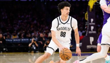 Nolan Traoré Stuffs Stat Sheet for the Nets Against the Lakers