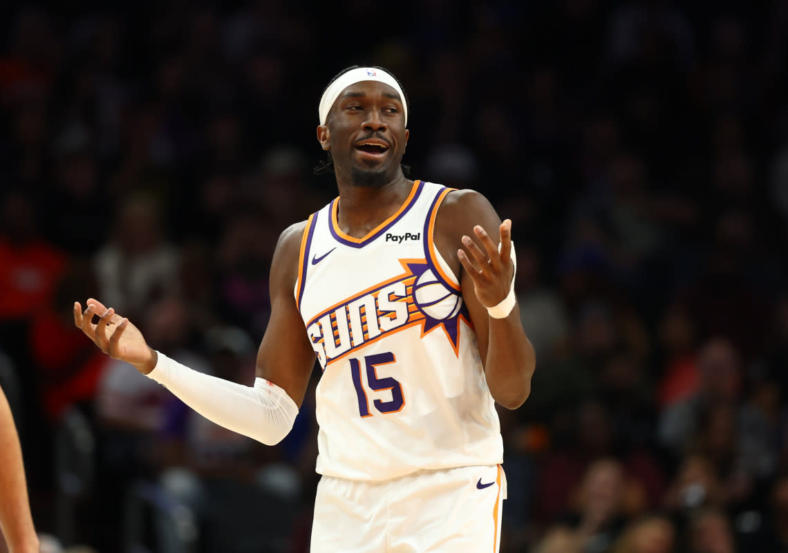 Phoenix Suns center Mark Williams (15)Mark J. Rebilas-Imagn Images