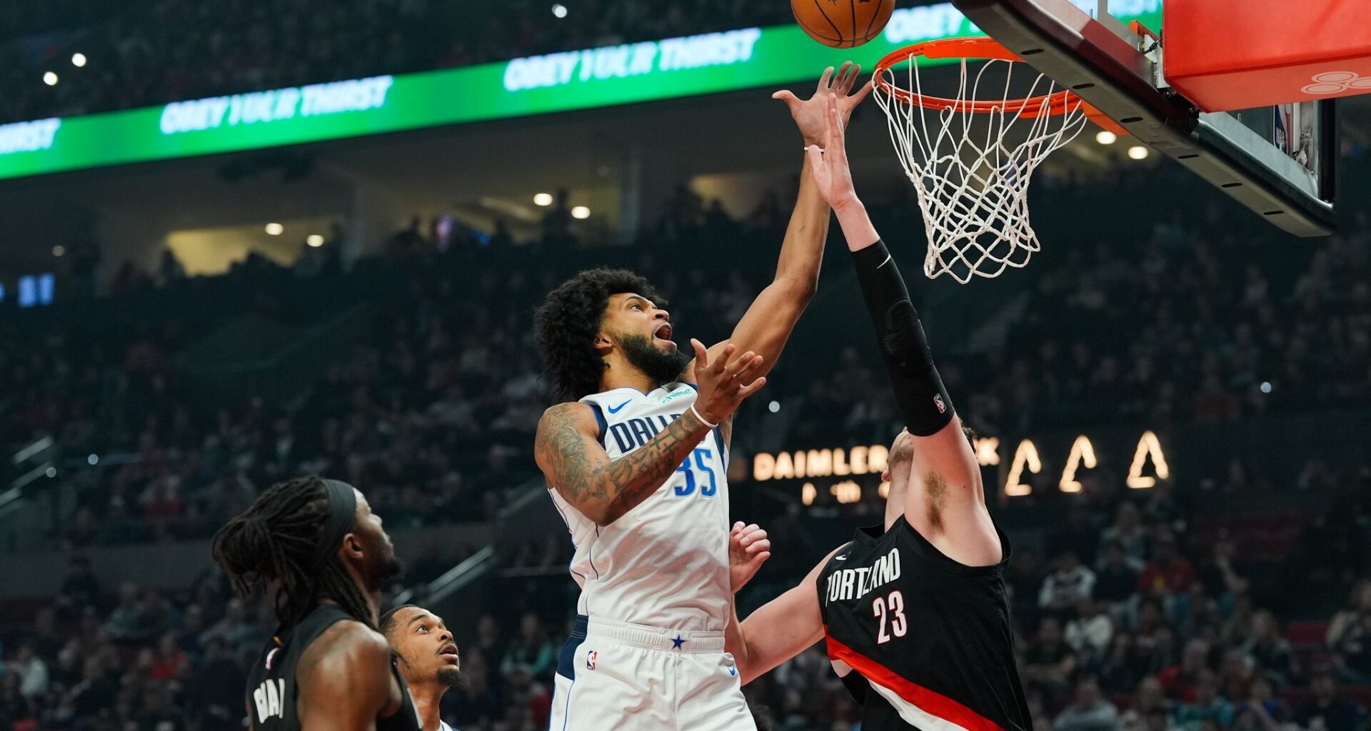 Bagley scores 26 points and Mavericks snap a 5-game skid in a 100-93 win against Trail Blazers