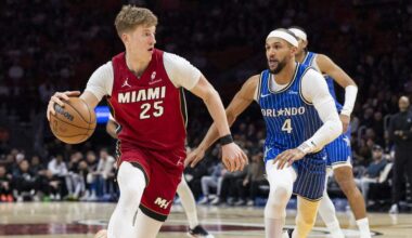 Kasparas Jakucionis surprises Heat with dunks in workout