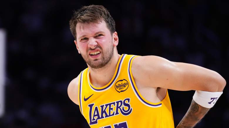 Luka Doncic of the Los Angeles Lakers