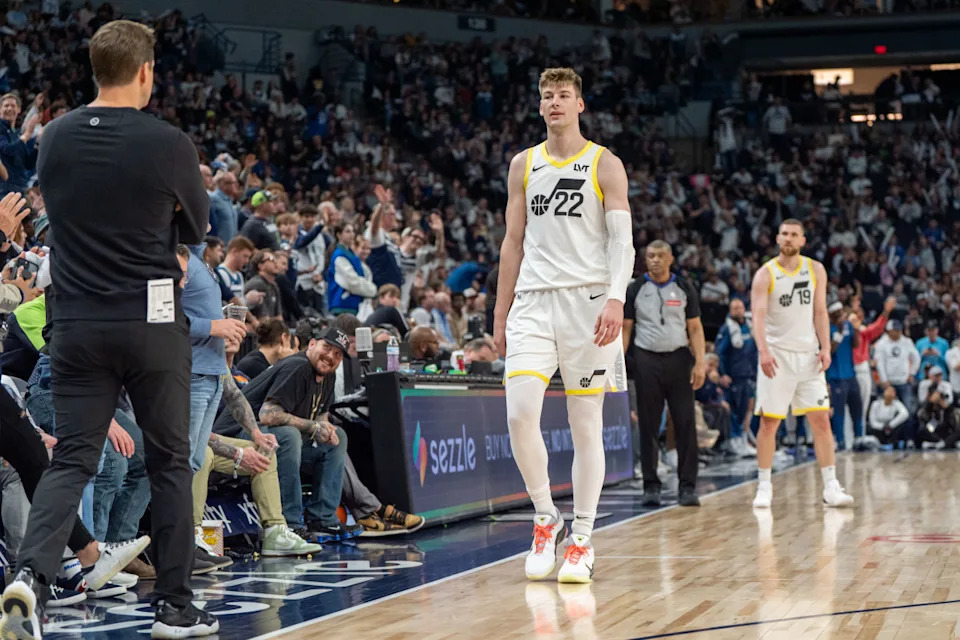 Jazz forward Kyle Filipowski (22)© Matt Blewett-Imagn Images