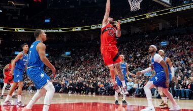Barnes has career-high 15 assists, Raptors score 31 straight points to rout slumping Magic 139-87