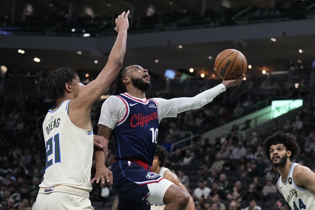 Benedict Mathurin pushes Clippers past Bucks