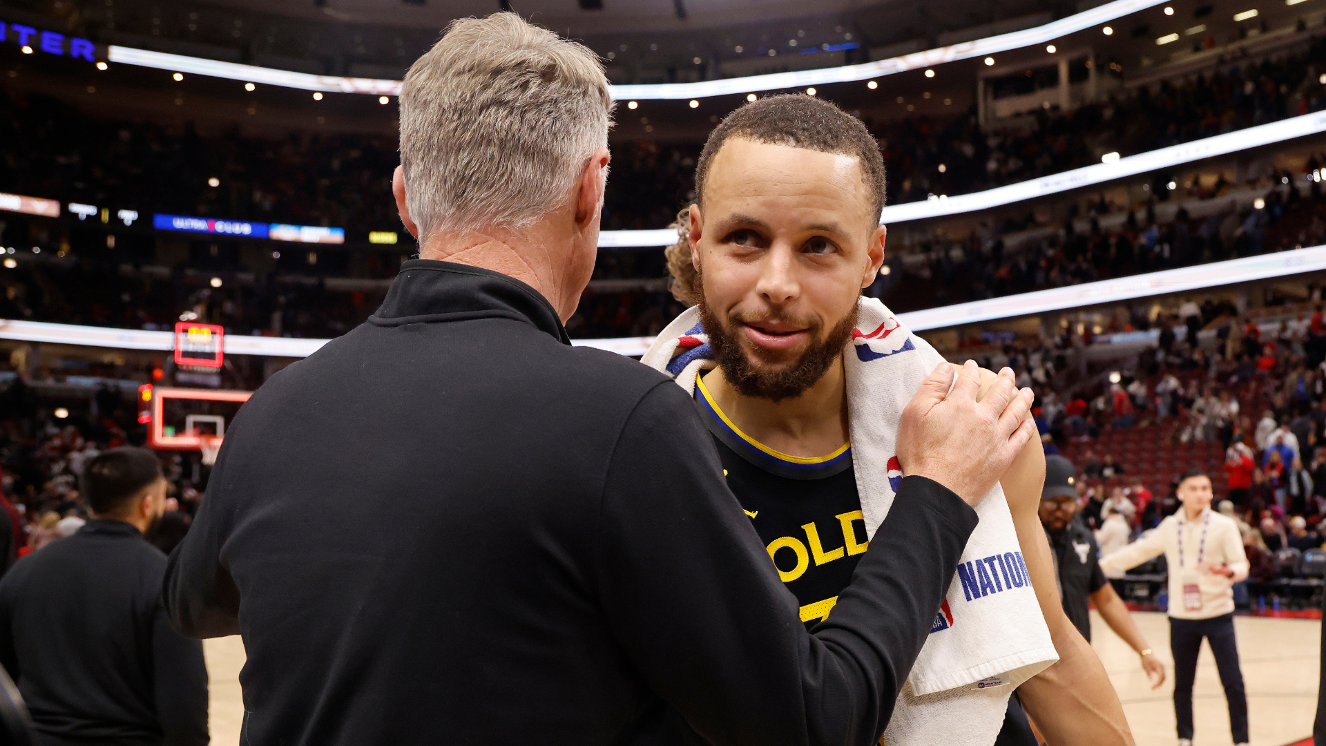 Steve Kerr and Steph Curry