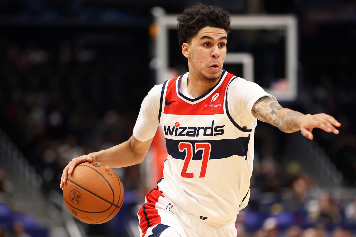 Washington Wizards guard Will Riley (27)Daniel Kucin Jr.-Imagn Images