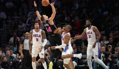 Heat rally late, use 14-0 run in final moments to pull away and beat 76ers 119-109