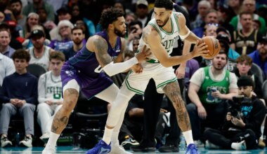 Charles Lee tips hat to Jayson Tatum in Celtics win over Hornets