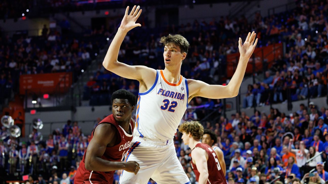 Olivier Rioux, Florida's 7-foot-9 center, enters transfer portal