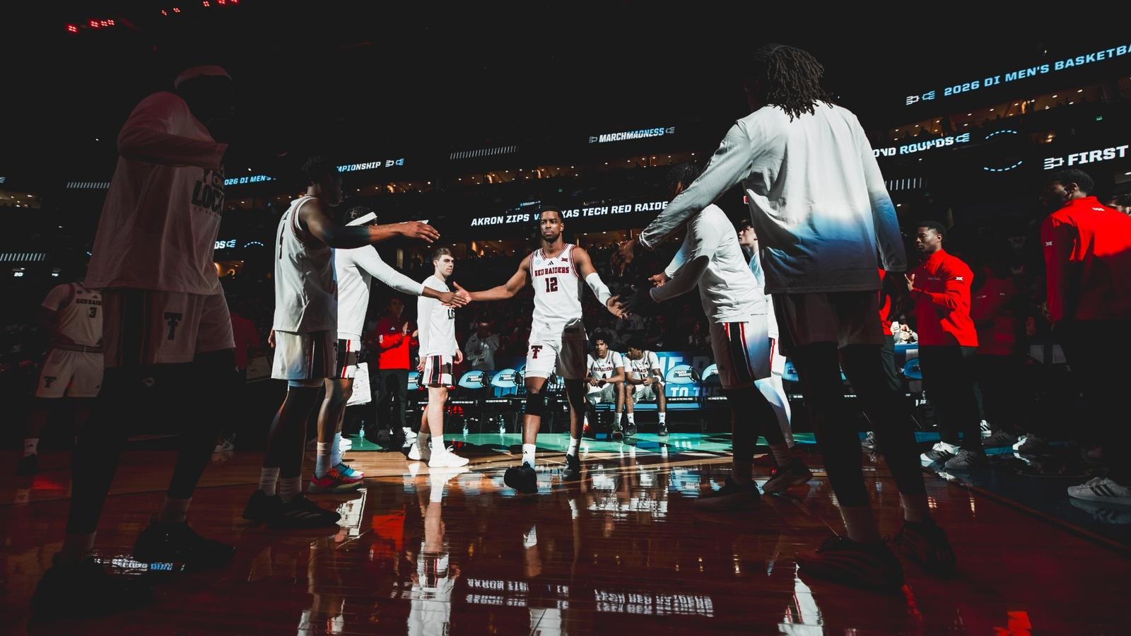 Donovan Atwell celebrates after making a 3-pointer in a win over Iowa State.