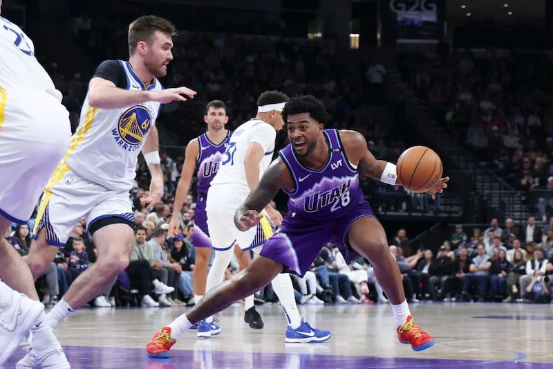 Warriors Jazz Basketball