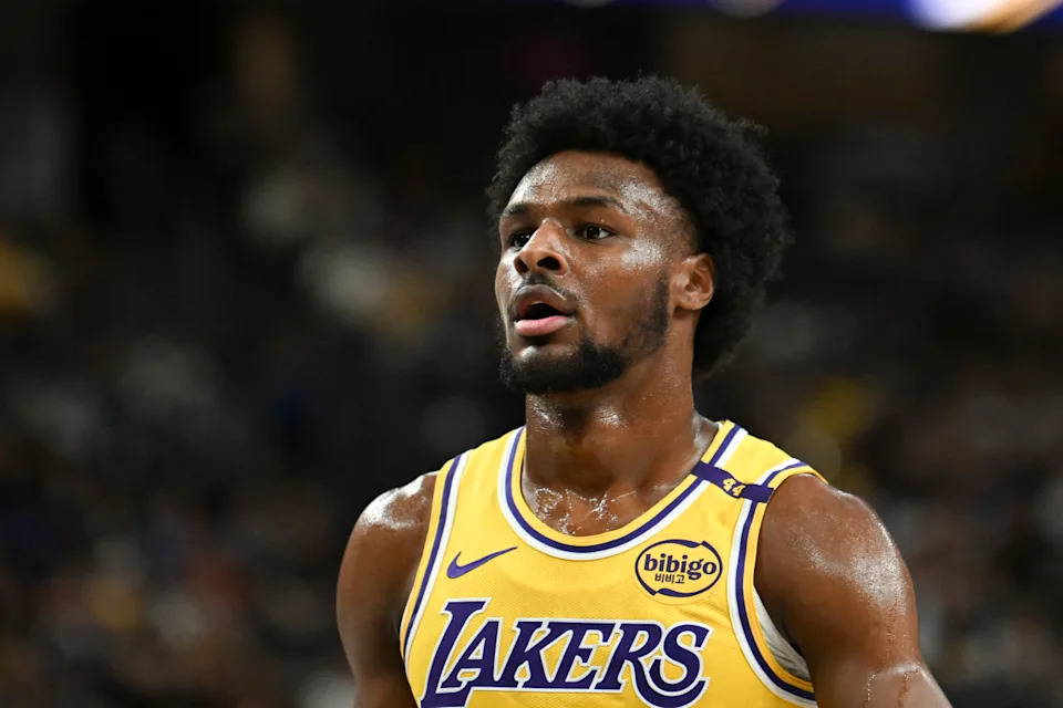 Los Angeles Lakers guard Bronny James (9).Candice Ward-Imagn Images