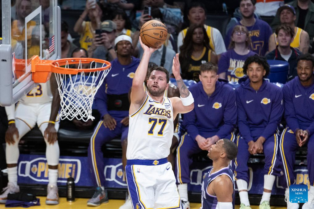 Los Angeles Lakers vs. Sacramento Kings-Xinhua