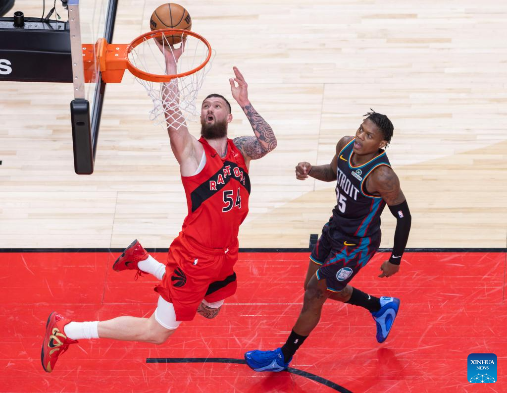 Toronto Raptors vs. Detroit Pistons-Xinhua