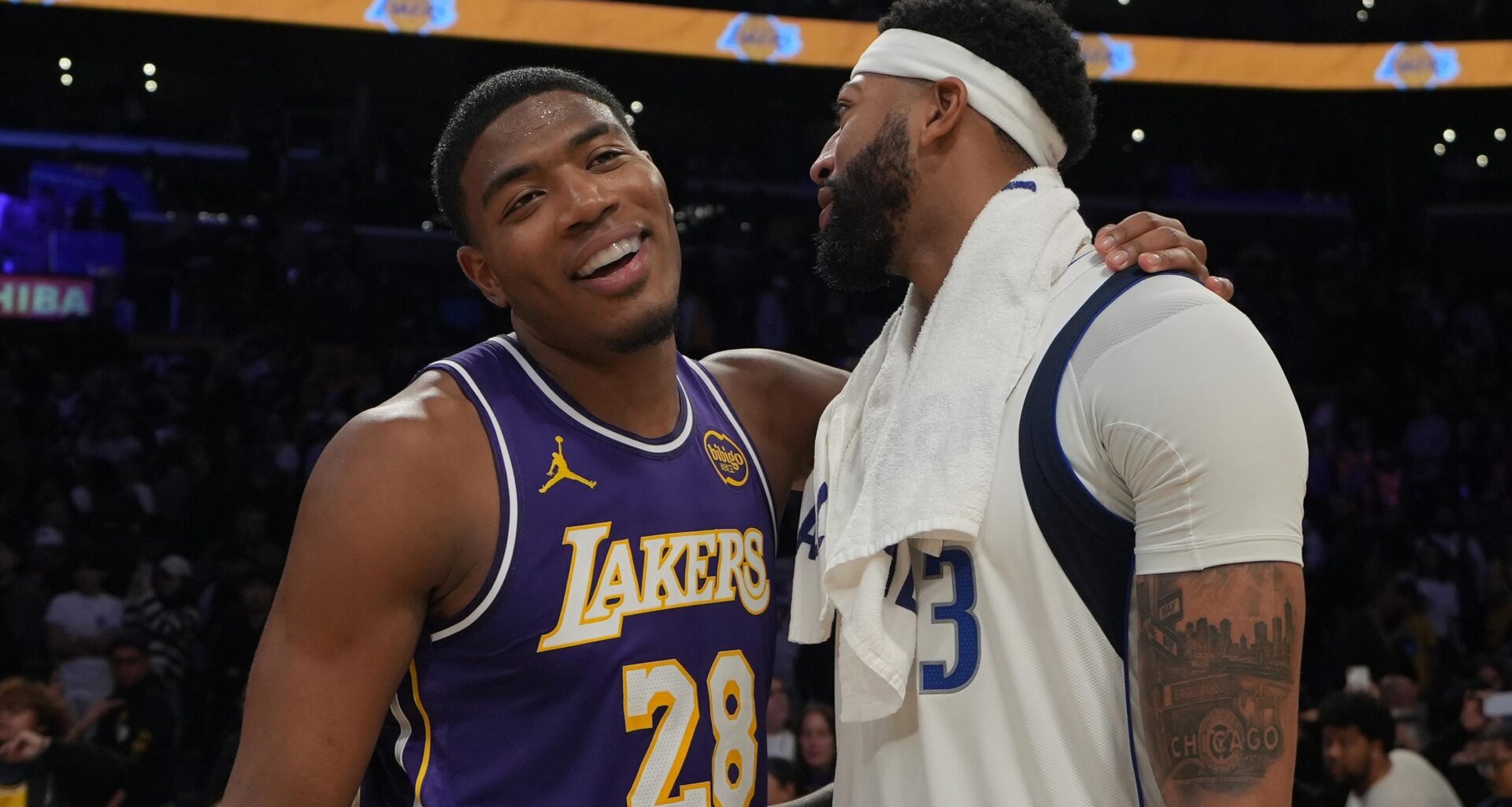 'Shocked,' Rui Hachimura 'Forgot' Anthony Davis Was Traded to Wizards from Mavs in Trending Video