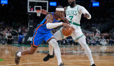 Brown scores 31 as Celtics rally to beat Thunder 119-109, snapping OKC’s 12-game win streak