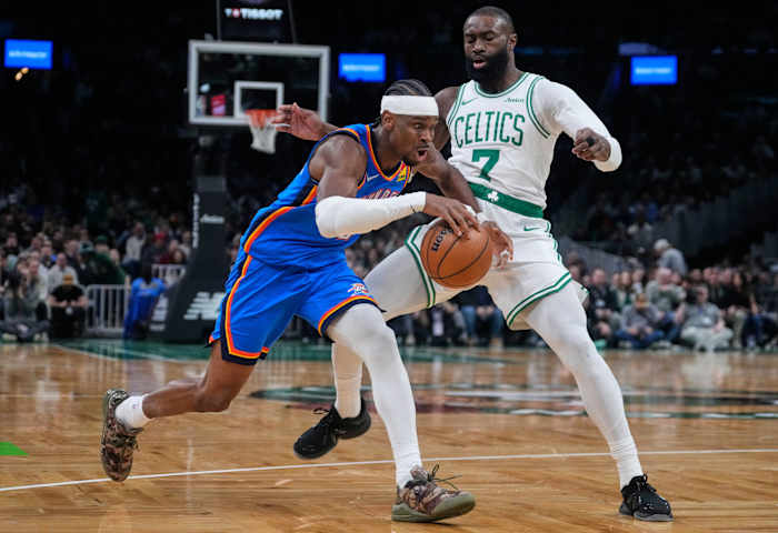 Brown scores 31 as Celtics rally to beat Thunder 119-109, snapping OKC’s 12-game win streak